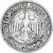 Münze, Deutschland, Weimarer Republik, 50 Reichspfennig, 1928, Berlin, SS