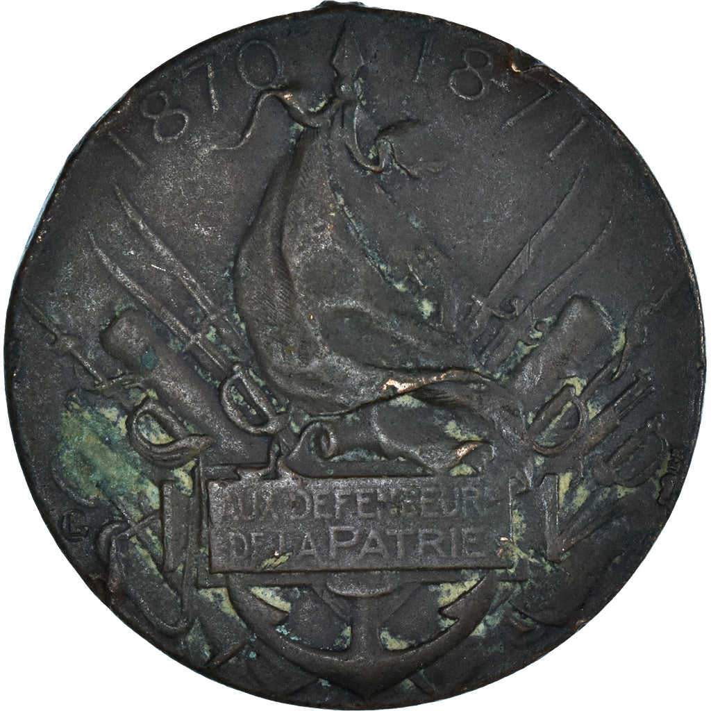 Francia, Aux Défenseurs de la Patrie, medaglia, 1870-1871, Buona qualità