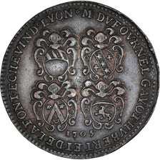 France, Jeton, Consulat de Lyon, Benoît Cachet de Montesan, 1705, TTB, Cuivre
