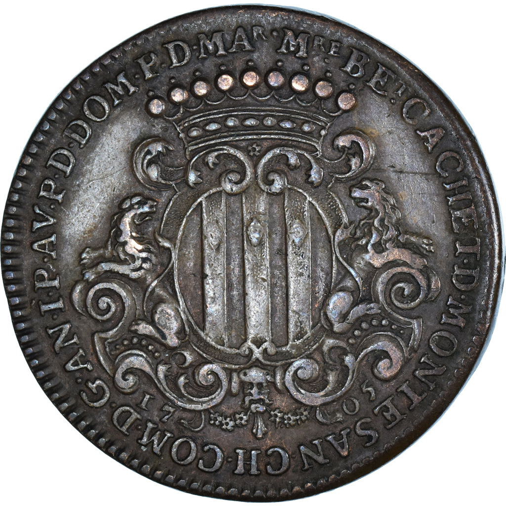 France, Jeton, Consulat de Lyon, Benoît Cachet de Montesan, 1705, TTB, Cuivre