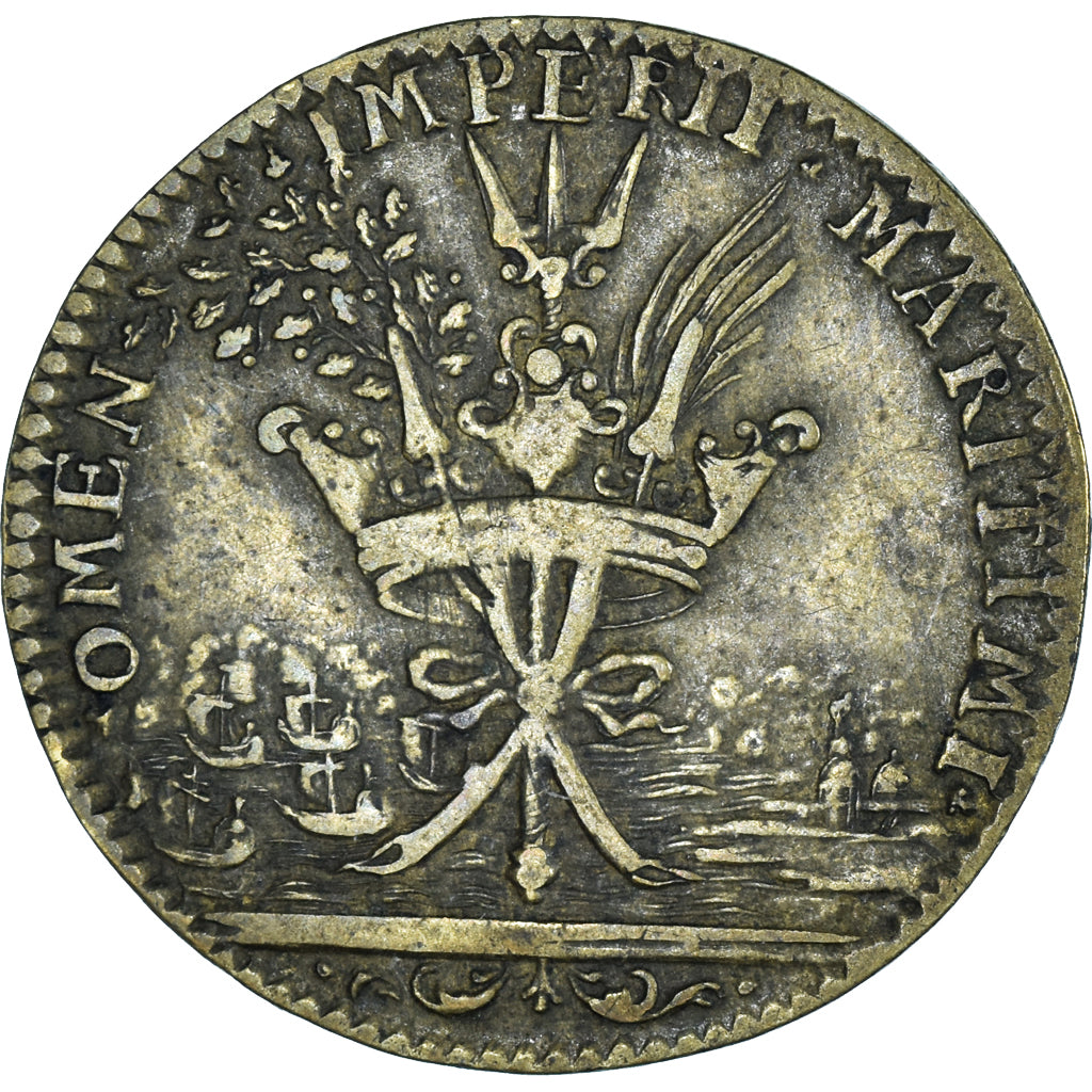 France, Jeton, Louis XIV, Galères Royales, TB+, Laiton, Feuardent:12915