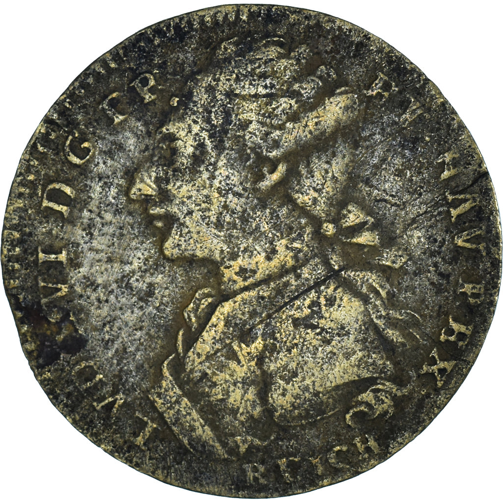 Deutschland, betaalpenning, Louis XVI, OMNIBUS NON SIBI, Nuremberg, S+, Messing