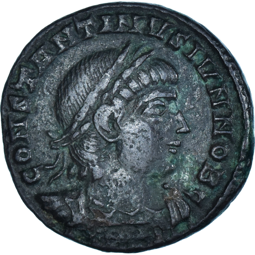 Moneta, Constantine II, Follis, 333-335, Constantinople, EF(40-45), Brązowy