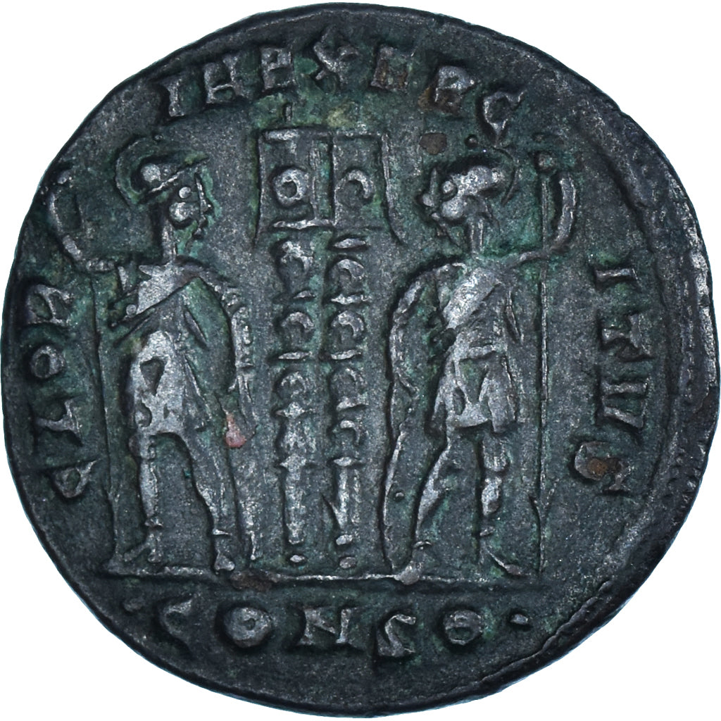 Moneta, Constantine II, Follis, 333-335, Constantinople, EF(40-45), Brązowy