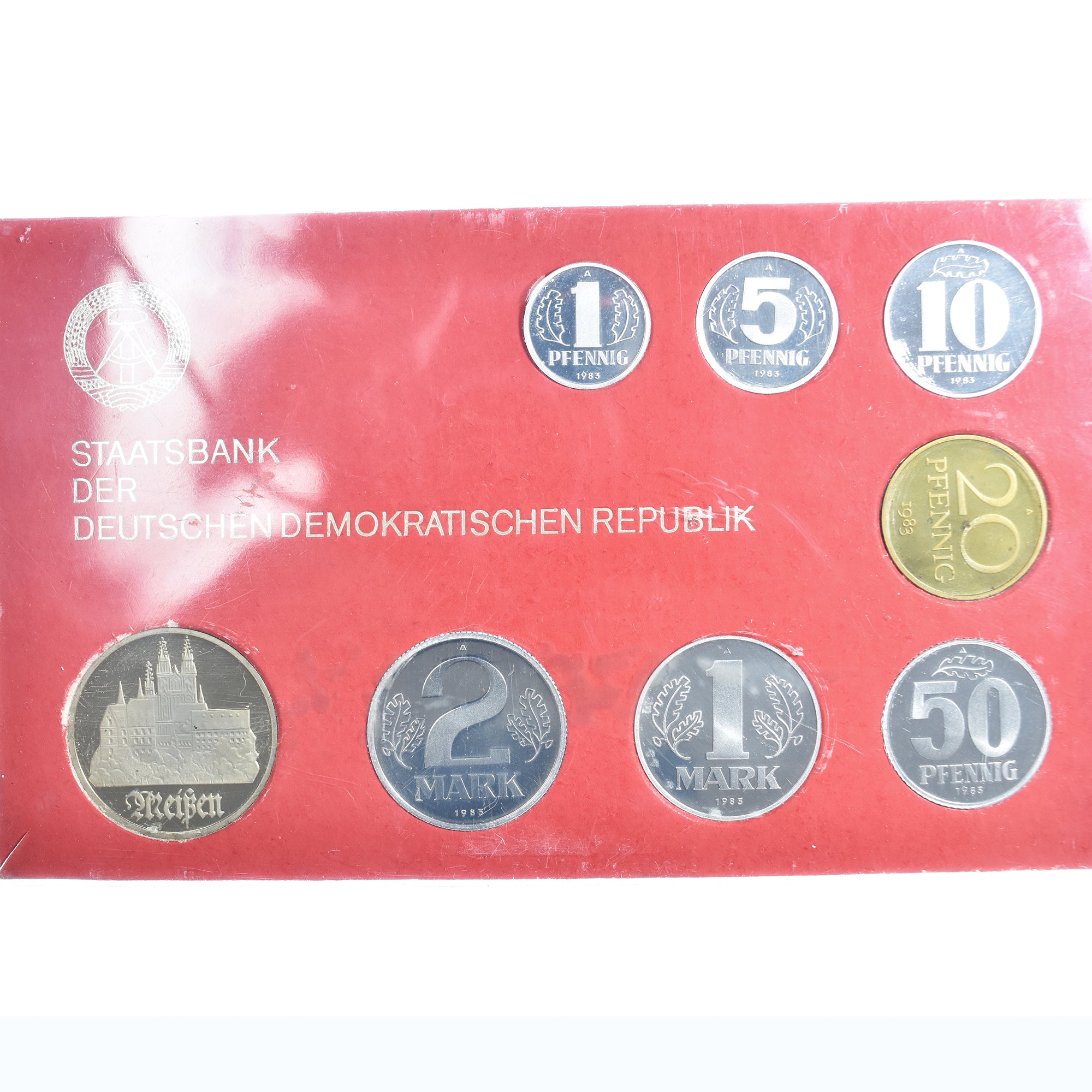 Münze, GERMAN-DEMOCRATIC REPUBLIC, 1 pfennig to 5 mark Meißen, 1983, Berlin