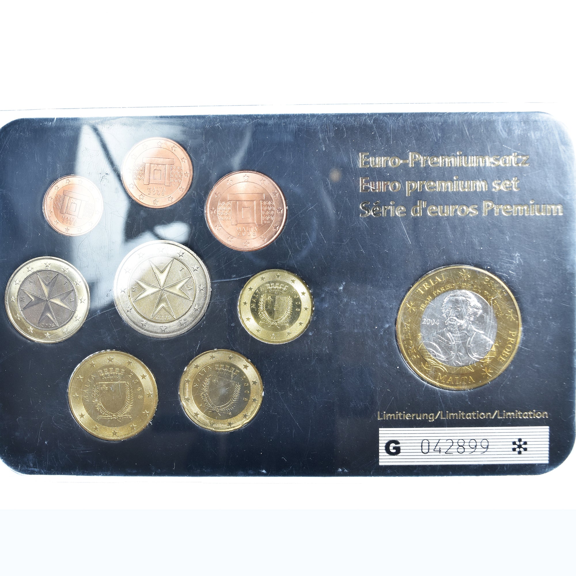 Malta, 1 Cent to 2 Euro, Euro-premium set, 2008, UNC-, n.v.t.