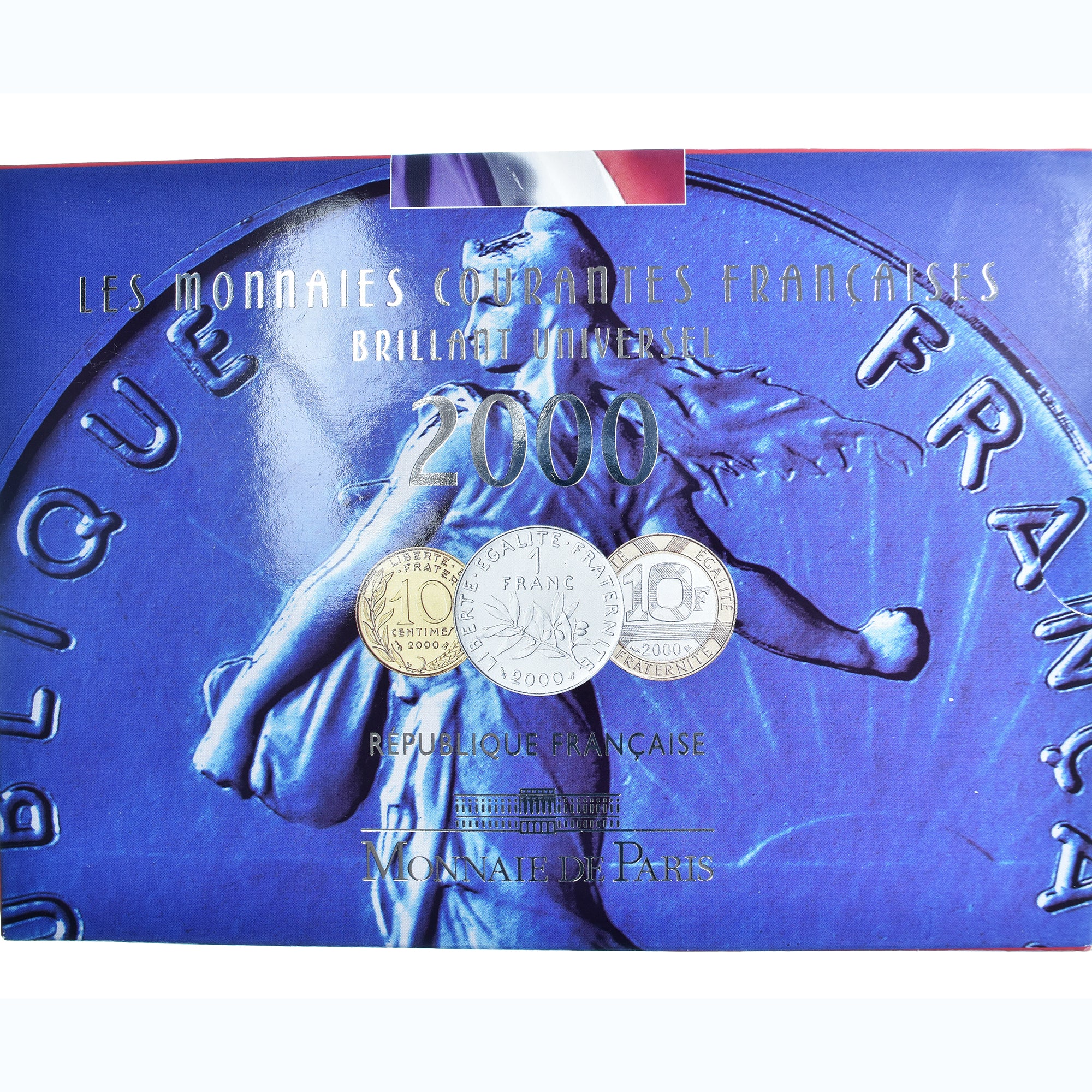 Moneta, Francia, Coffret 1 c. à 20 frs., 2000, Monnaie de Paris, BU, FDC, N.C.