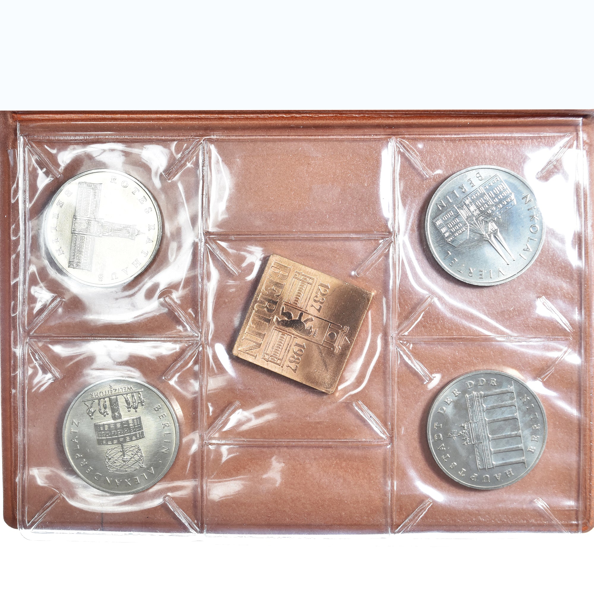Moneda, REPÚBLICA DEMOCRÁTICA ALEMANA, 750 Jahre Berlin, 4 x 5 mark, 1987