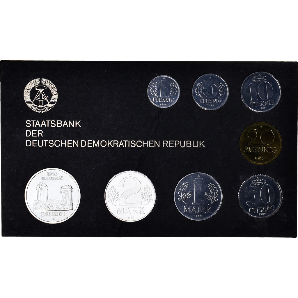 Coin, GERMAN-DEMOCRATIC REPUBLIC, 1 pfennig to 5 mark Dresden, 1985, Berlin