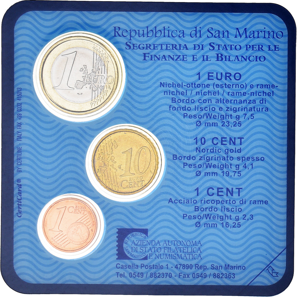 San Marino, Euro-Set, 2004, Rome, BU, STGL