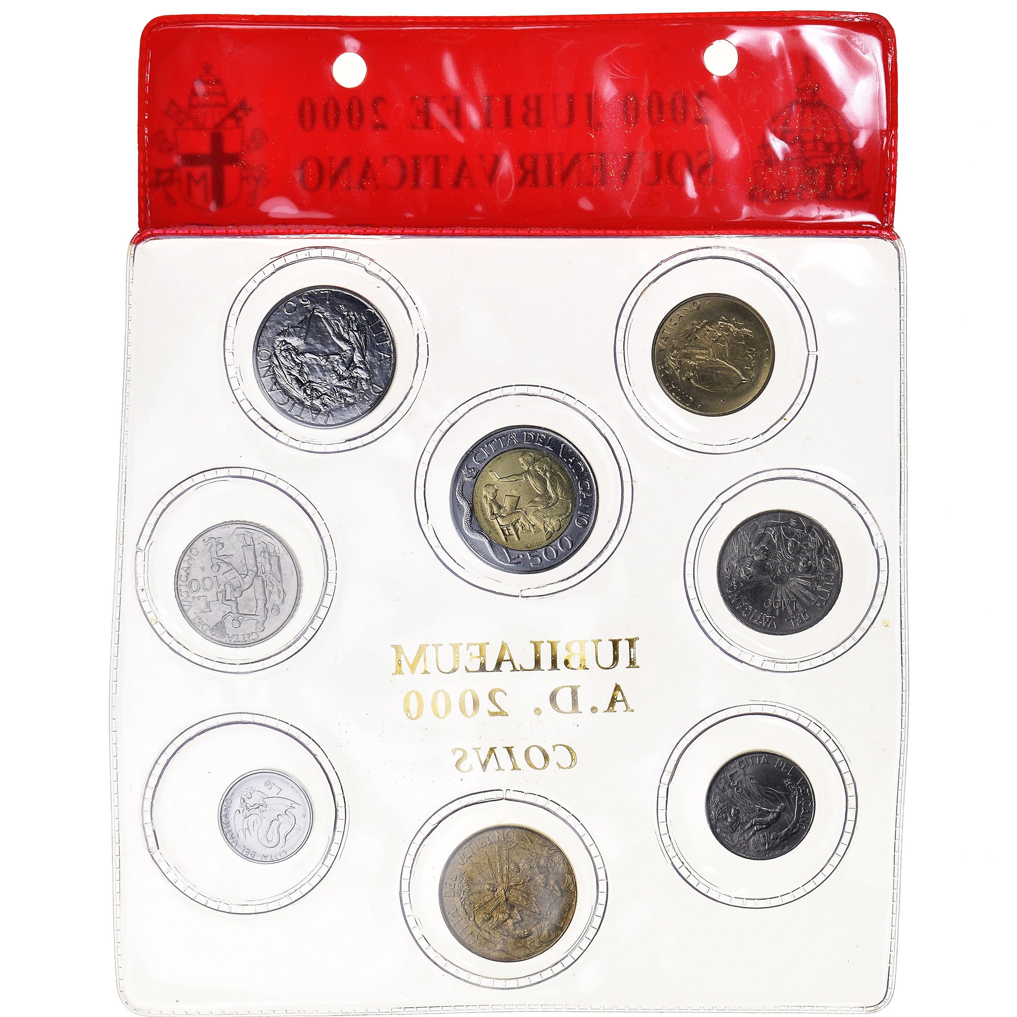 Münze, Vatikan, John Paul II, 20 lire to 500 lire, 2000, Roma, STGL