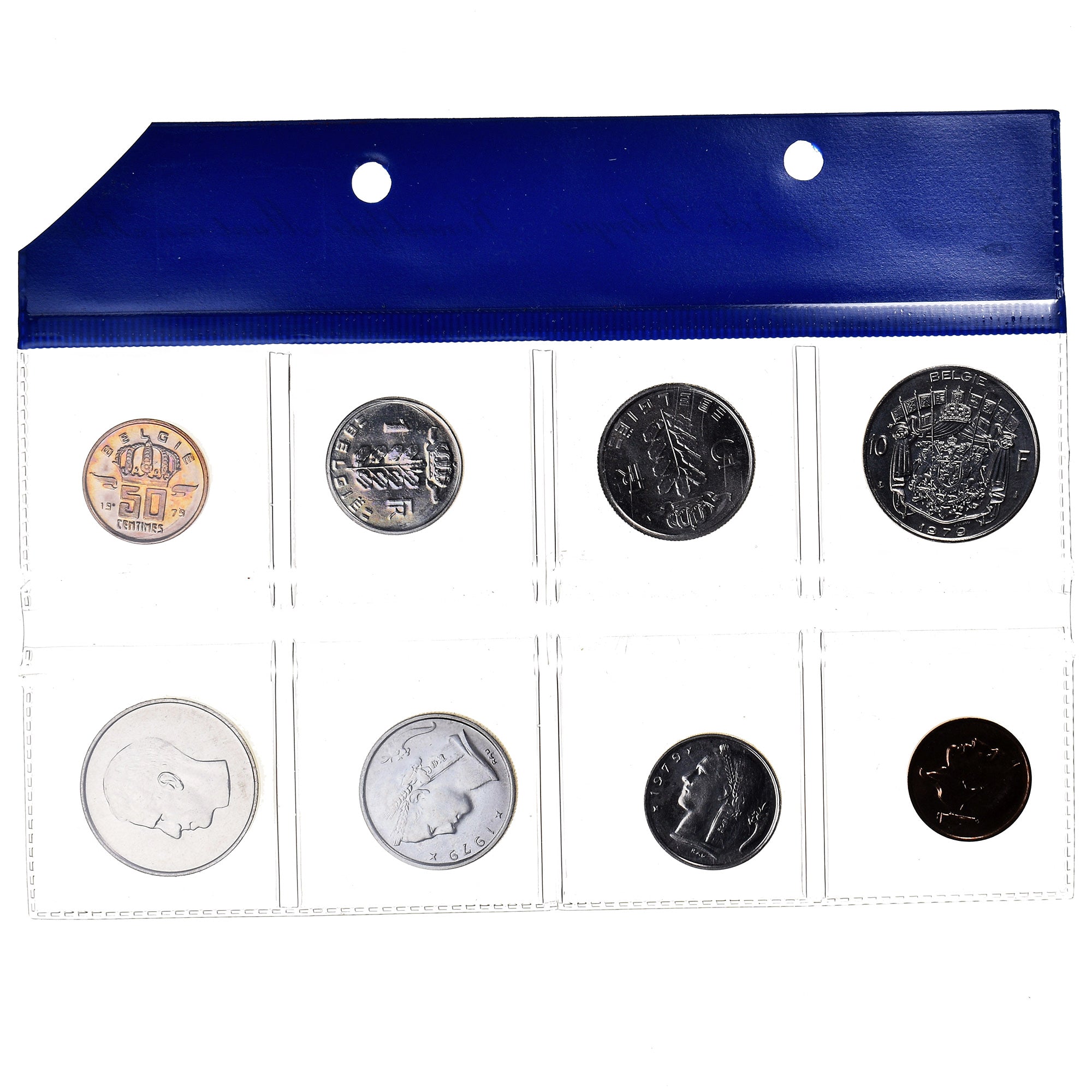 Münze, Belgien, 50 c. à 10 frs., 1979, Monnaie royale de Belgique, STGL