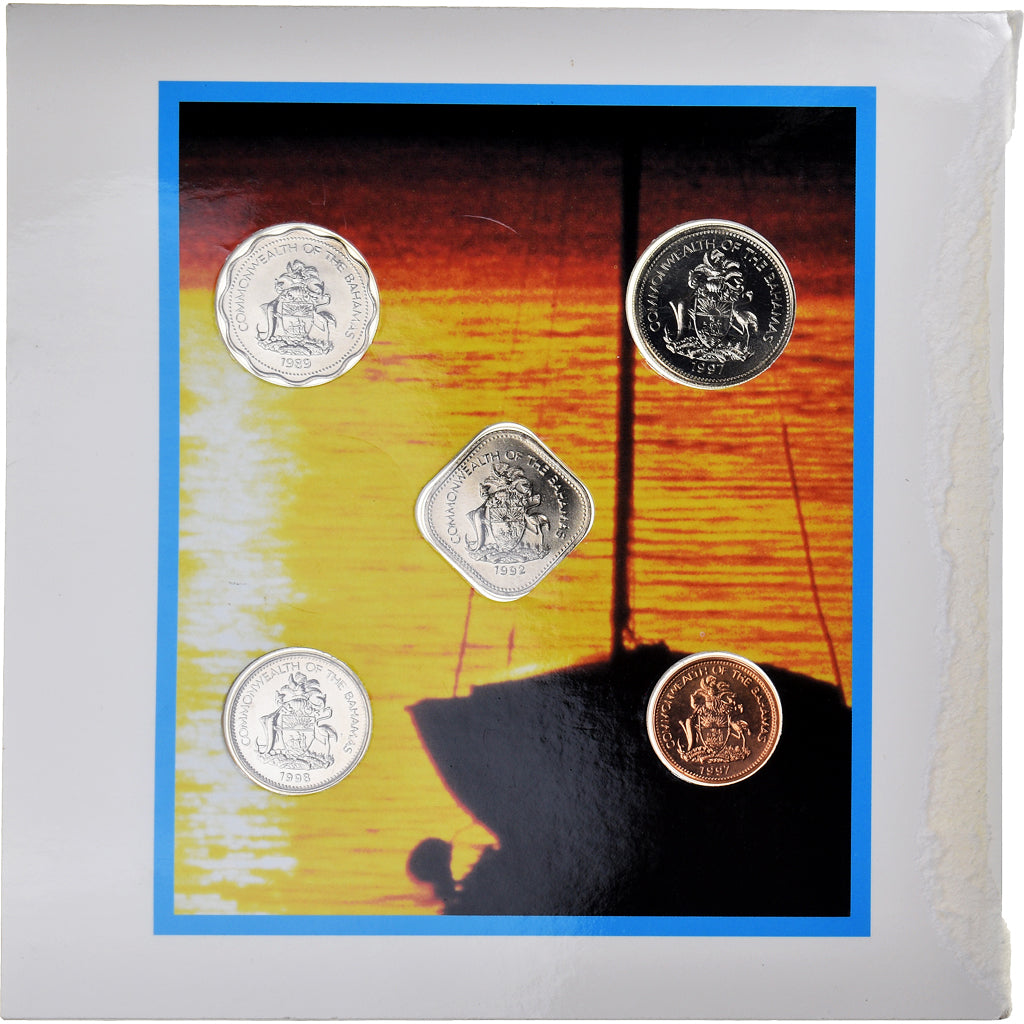 Moneta, Bahamas, 1 c. to 25 c., 1989 - 1997, FDC, N.C.