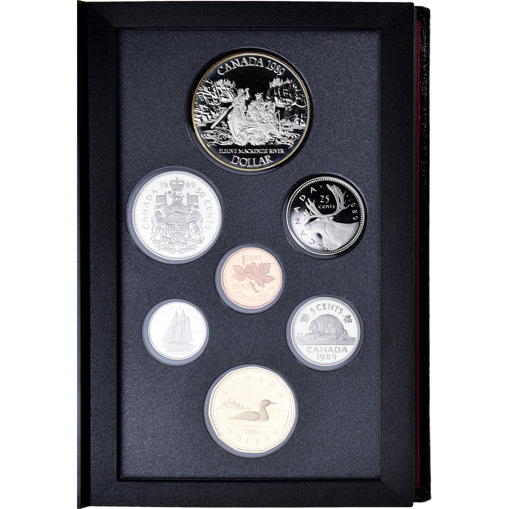 Coin, Canada, Elizabeth II, 1 c. to 1$, 1989, Royal Canadian Mint, MS(65-70)