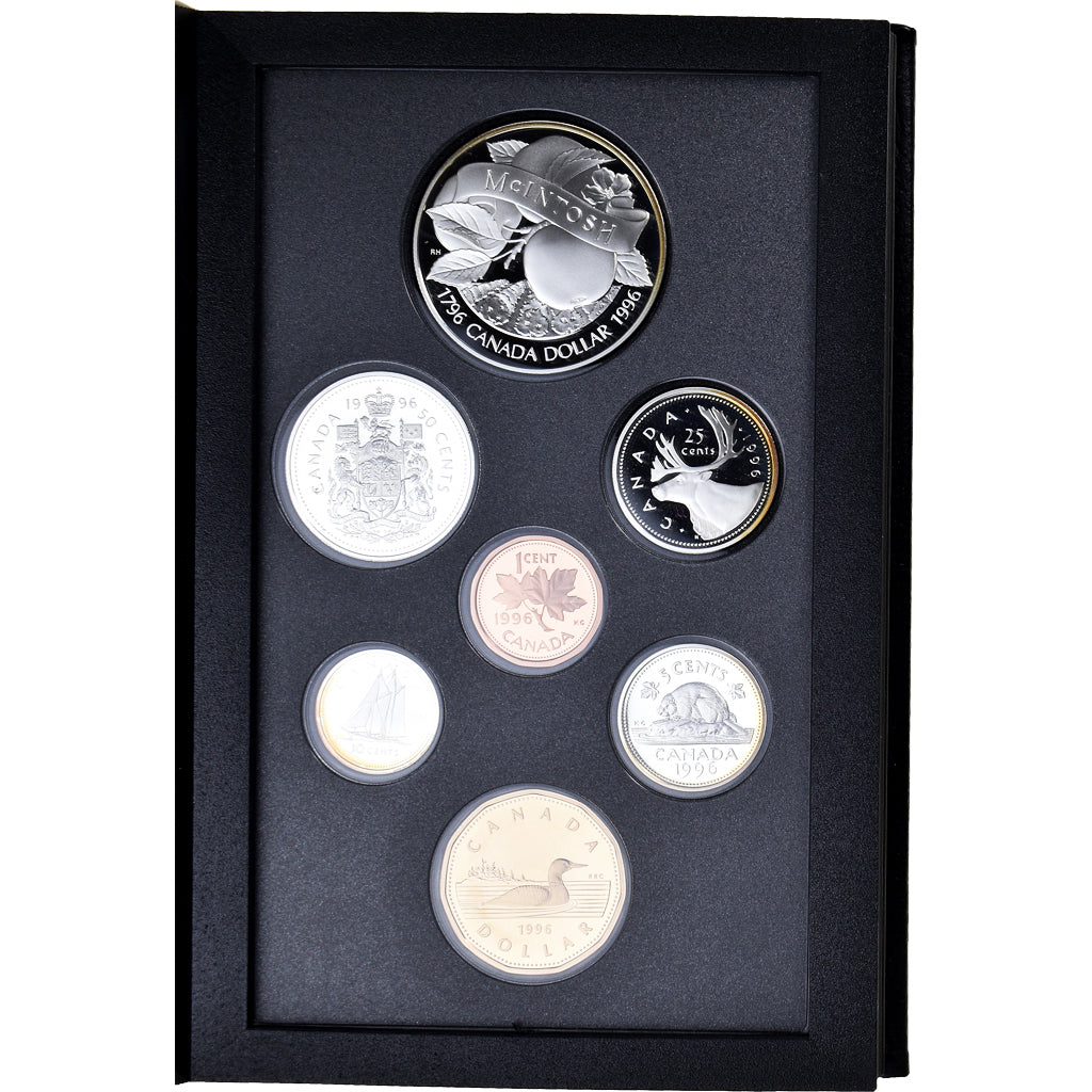 Coin, Canada, Elizabeth II, 1 c. to 1$, 1996, Royal Canadian Mint, MS(65-70)