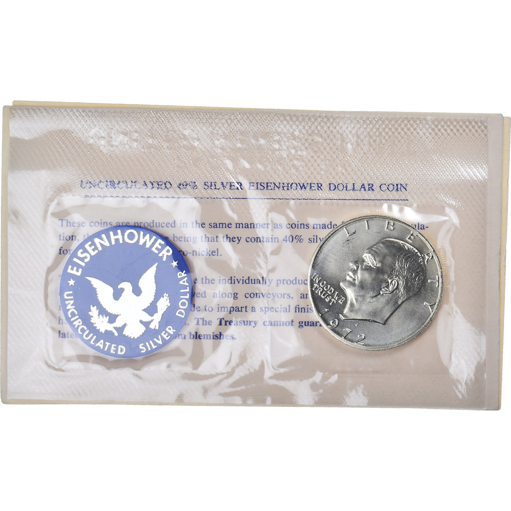 Moneta, Stati Uniti, Eisenhower UNC silver dollar, 1972, San Francisco, UNC