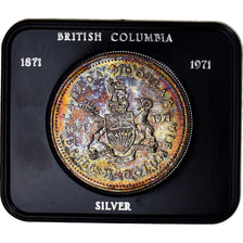 Moneta, Canada, Elizabeth II, British Columbia Centennial, Dollar, 1971, Royal