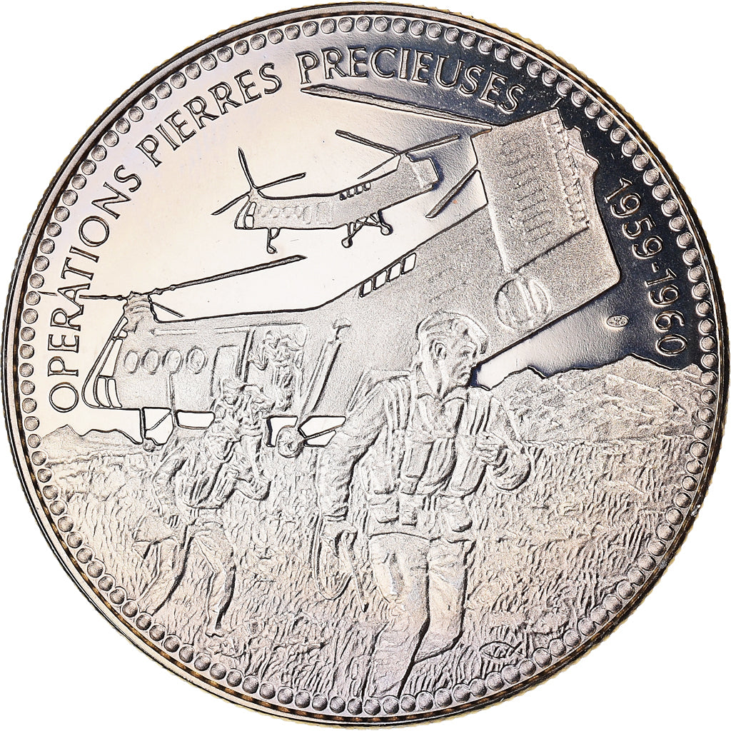 France, Medal, opération pierres précieuses, History, MS(65-70), Copper-nickel