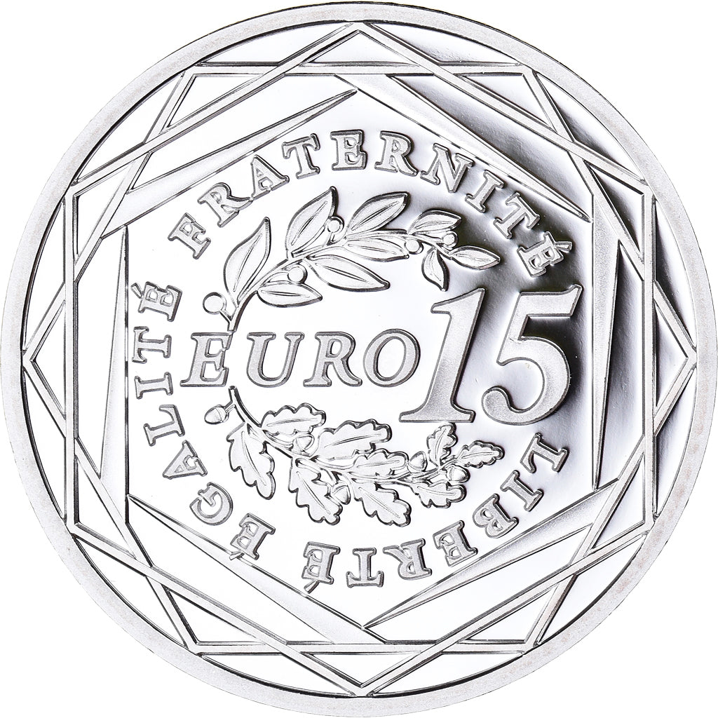 France, 15 Euro, 2008, Monnaie de Paris, MS(65-70), Silver, Gadoury:2, KM:1535