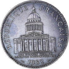 Moneta, Francia, Panthéon, 100 Francs, 1982, Paris, SPL-, Argento, KM:951.1
