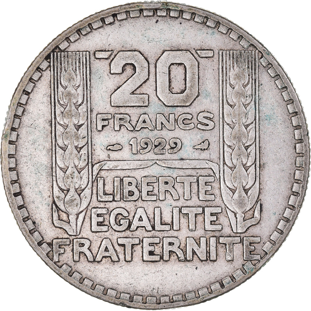 Coin, France, Turin, 20 Francs, 1929, Paris, VF(30-35), Silver, KM:879