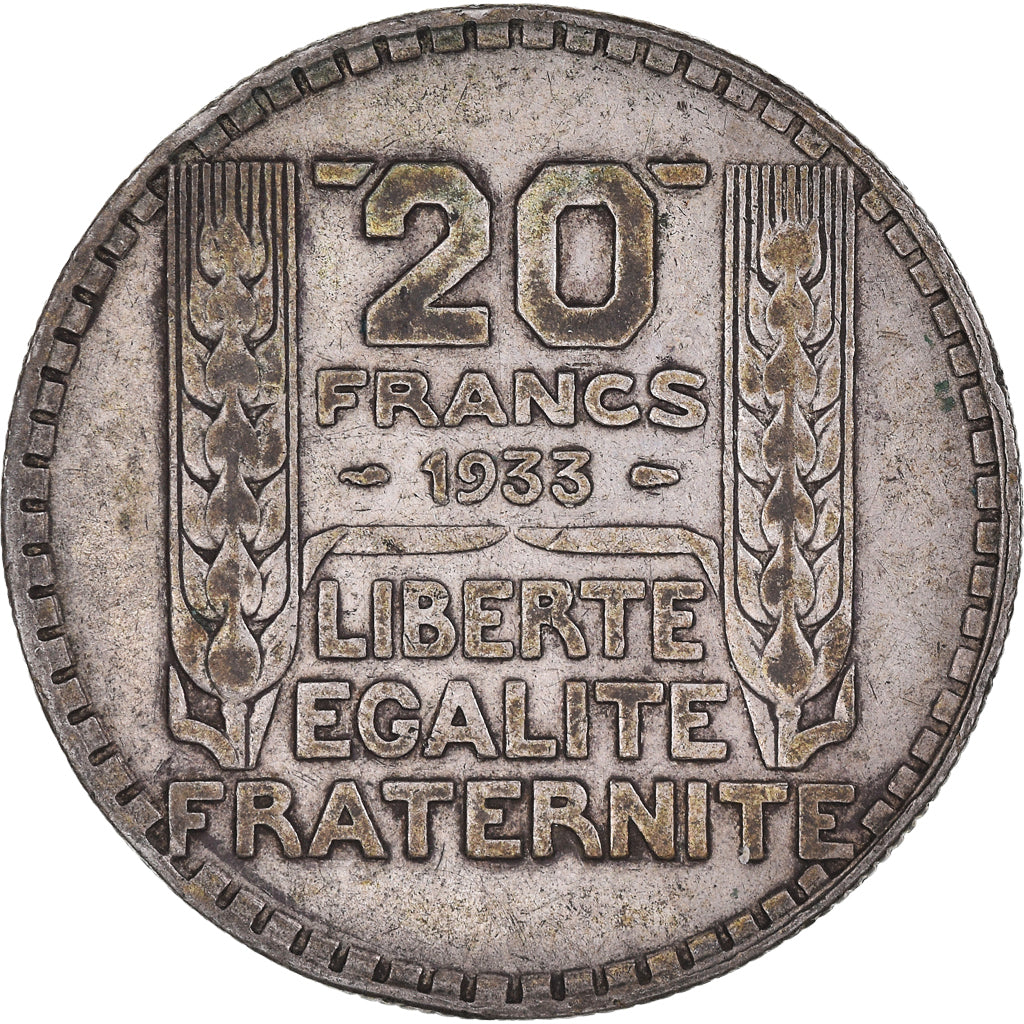 Monnaie, France, Turin, 20 Francs, 1933, Paris, TB+, Argent, Gadoury:852, KM:879