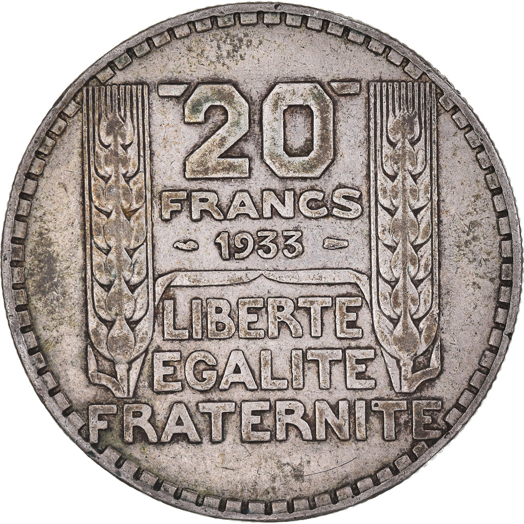 Coin, France, Turin, 20 Francs, 1933, Paris, VF(30-35), Silver, KM:879