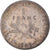 Moneta, Francja, Semeuse, Franc, 1909, Paris, EF(40-45), Srebro, KM:844.1