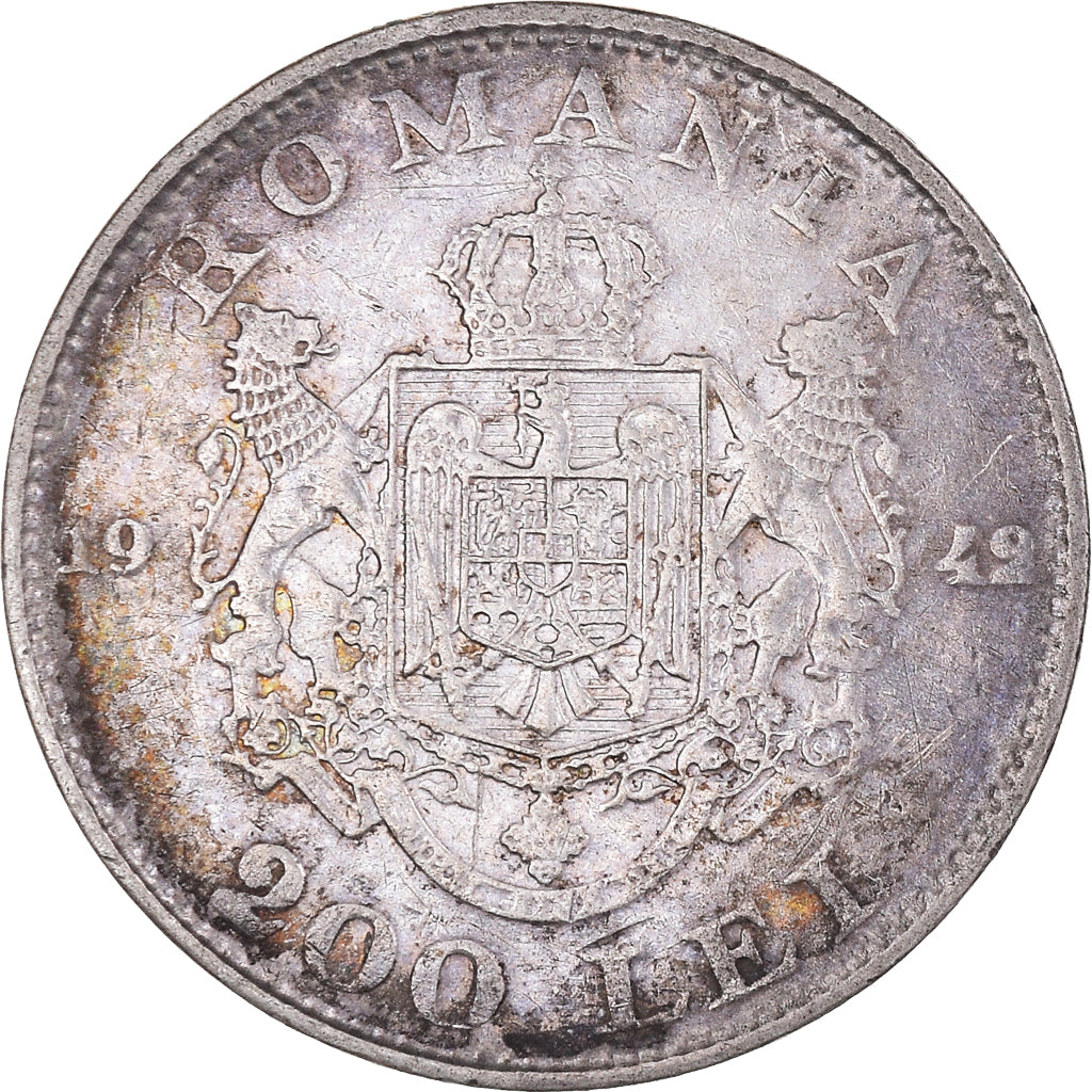 Moneta, Romania, Mihai I, 200 Lei, 1942, Bucharest, BB, Argento, KM:63