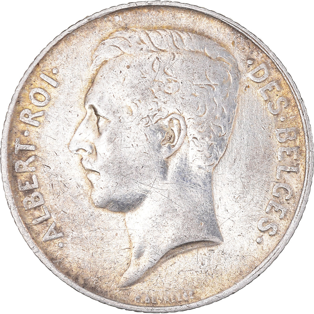 Moneta, Belgio, Albert I, Franc, 1912, Brussels, BB, Argento, KM:72
