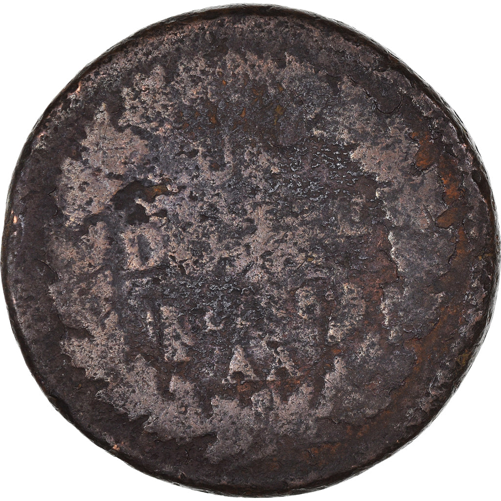 Moneda, Francia, Dupré, Decime, AN 8, Metz, BC, Bronce, KM:644.2, Gadoury:187a