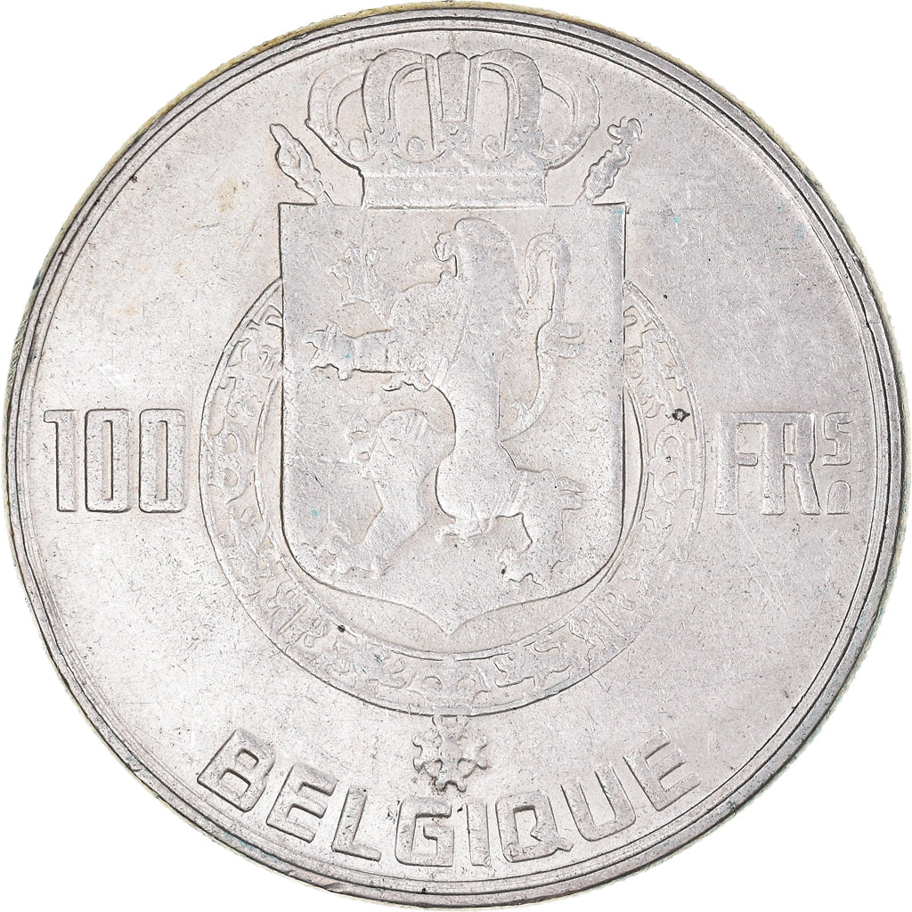 Monnaie, Belgique, 100 Francs, 100 Frank, 1950, Bruxelles, TTB, Argent, KM:138.1