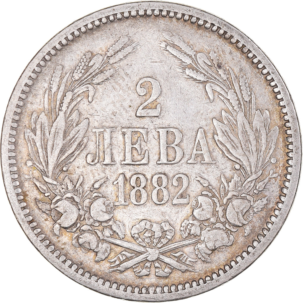 Münze, Bulgarien, Alexander  I, 2 Leva, 1882, S+, Silber, KM:5
