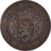 Moneta, Lussemburgo, William III, 10 Centimes, 1860, Paris, MB+, Bronzo, KM:23.2