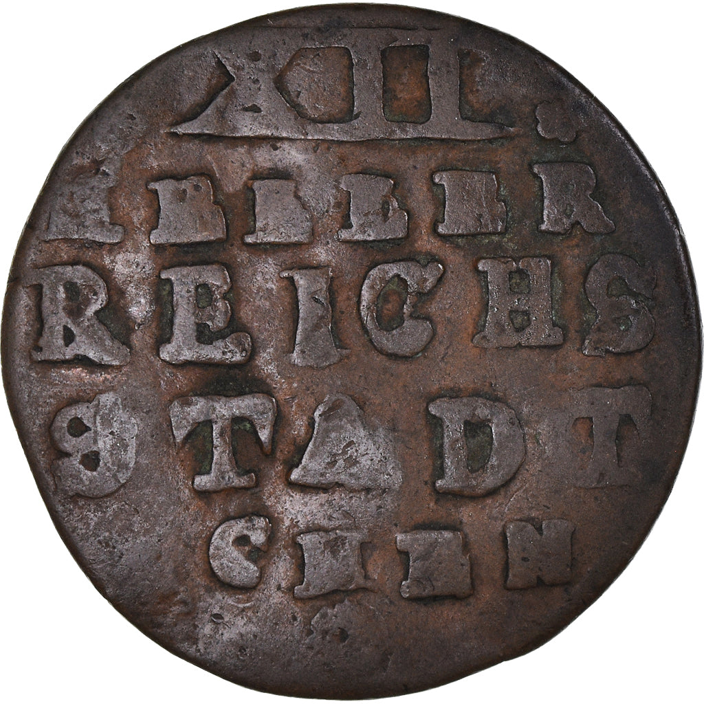 Munten, Duitse staten, AACHEN, 12 Heller, 1794, Aachen, FR, Koper, KM:51
