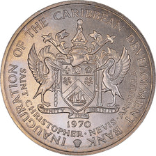 Monnaie, SAINT KITTS & NEVIS, Elizabeth II, 4 Dollars, 1970, SPL, Cupro-nickel