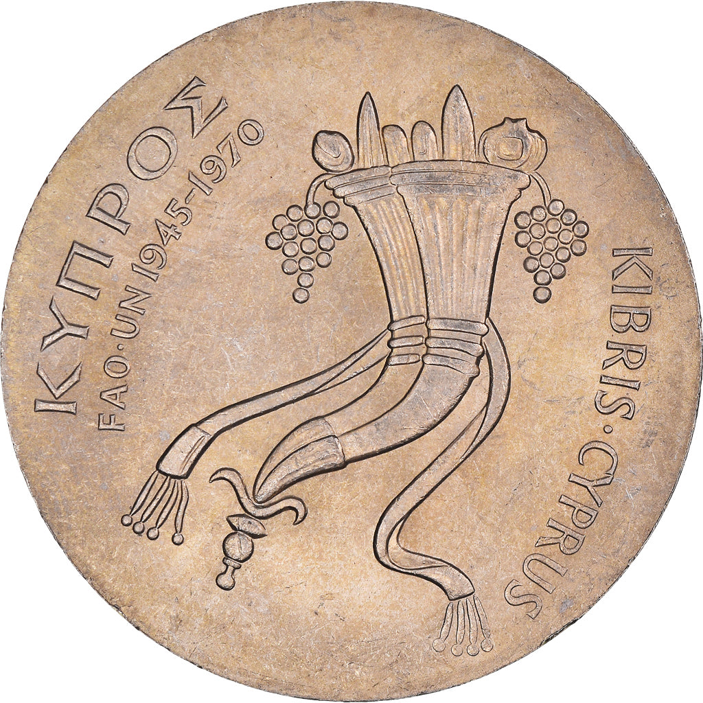 Moneta, Cipro, 500 Mils, 1970, British Royal Mint, SPL-, Rame-nichel, KM:43