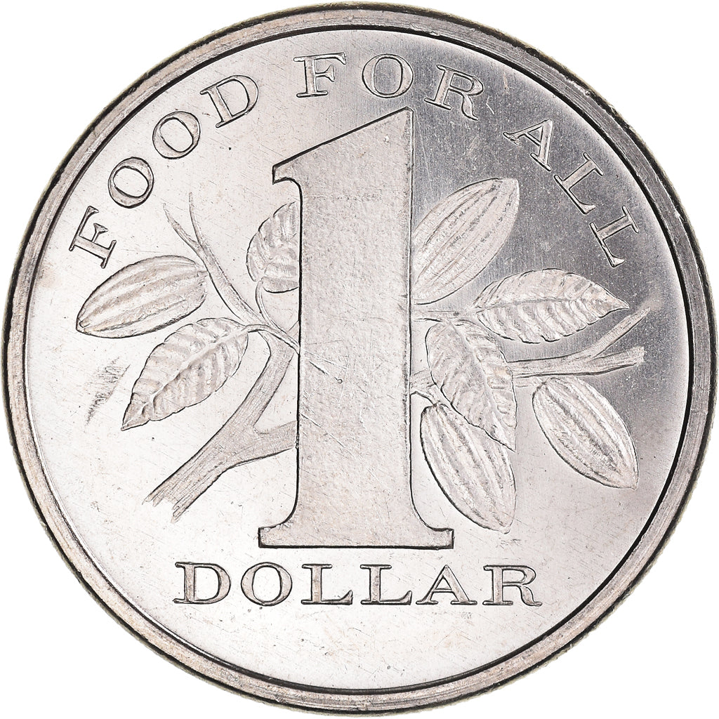Coin, TRINIDAD & TOBAGO, Dollar, 1969, MS(60-62), Nickel, KM:6