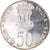 Coin, INDIA-REPUBLIC, 50 Rupees, 1974, Mumbai, Bombay, AU(55-58), Silver, KM:255