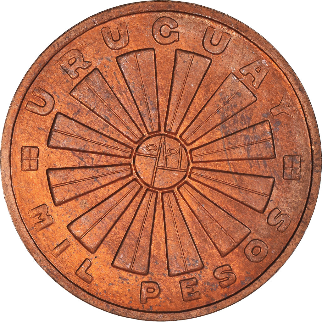 Monnaie, Uruguay, 1000 Pesos, 1969, Santiago, SPL, Cuivre, KM:55a