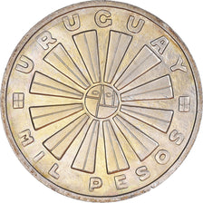 Monnaie, Uruguay, 1000 Pesos, 1969, Santiago, SPL, Argent, KM:55