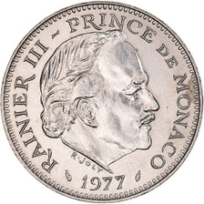 Munten, Monaco, Rainier III, 5 Francs, 1977, PR+, Cupro-nikkel, KM:150