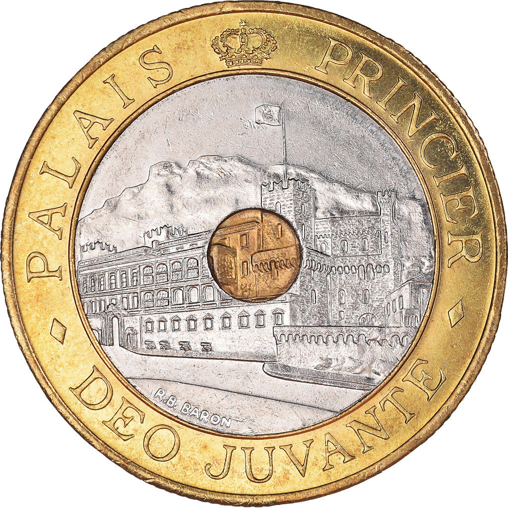 Munten, Monaco, Rainier III, 20 Francs, 1992, PR, Tri-Metallic, KM:165