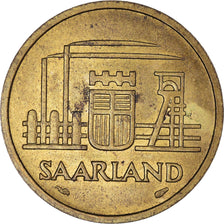 Coin, SAARLAND, 20 Franken, 1954, Paris, AU(55-58), Aluminum-Bronze, KM:2