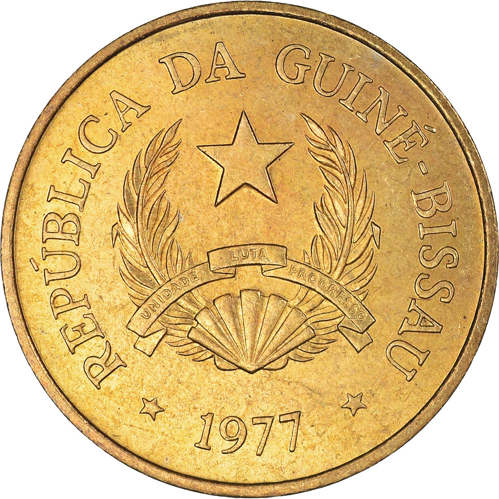 Monnaie, Guinée-Bissau, Peso, 1977, SPL, Bronze-Aluminium, KM:18
