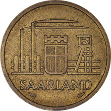 Moeda, SARRE, 20 Franken, 1954, Paris, EF(40-45), Alumínio-Bronze, KM:2