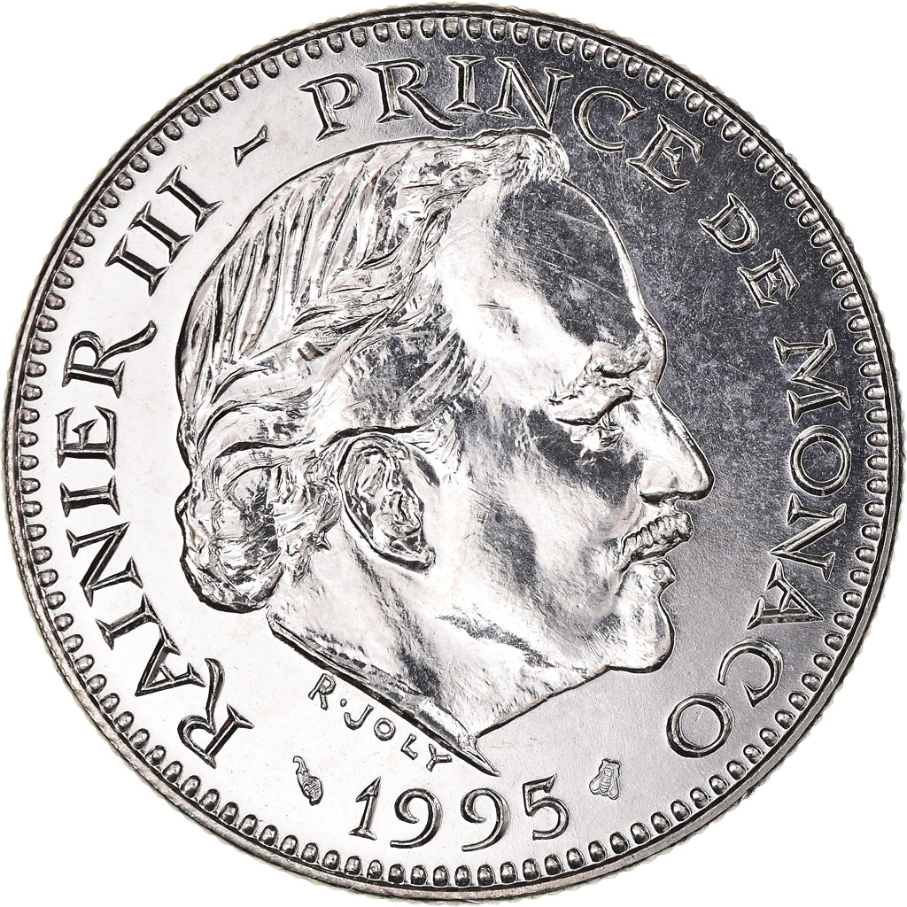 Moneta, Monaco, Rainier III, 5 Francs, 1995, BU, SPL, Rame-nichel, KM:150