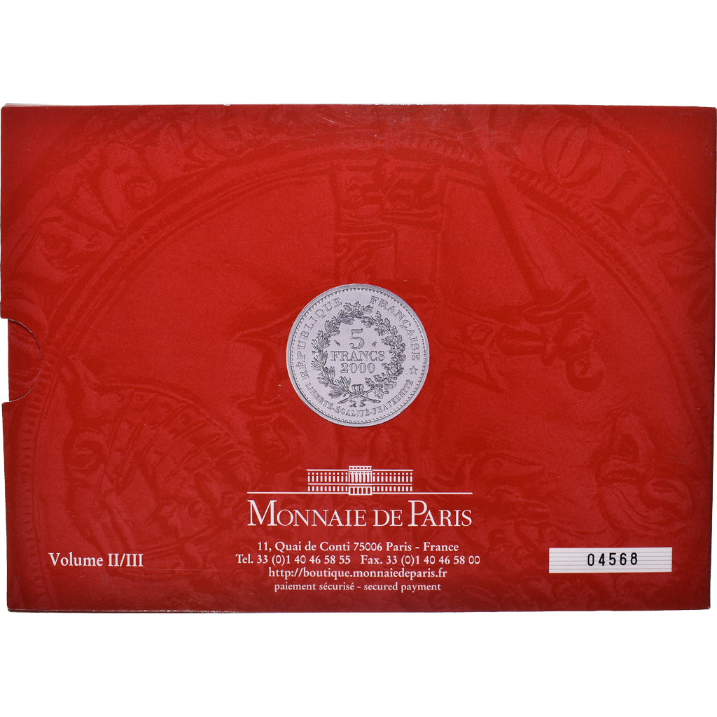 Monnaie, France, 5 frs. Henri III, Jean le Bon, Louis XIII, 2000, Monnaie de