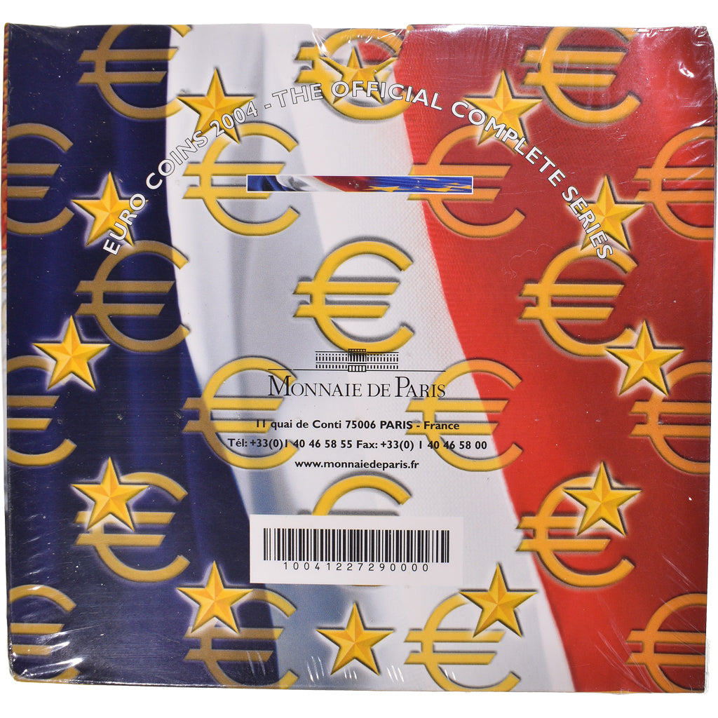 Francja, 1 Cent to 2 Euro, 2004, Monnaie de Paris, BU, MS(65-70), ND