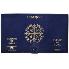 Moneta, Francia, Coffret 1 c. à 50 frs., 1980, Monnaie de Paris, sans ailes